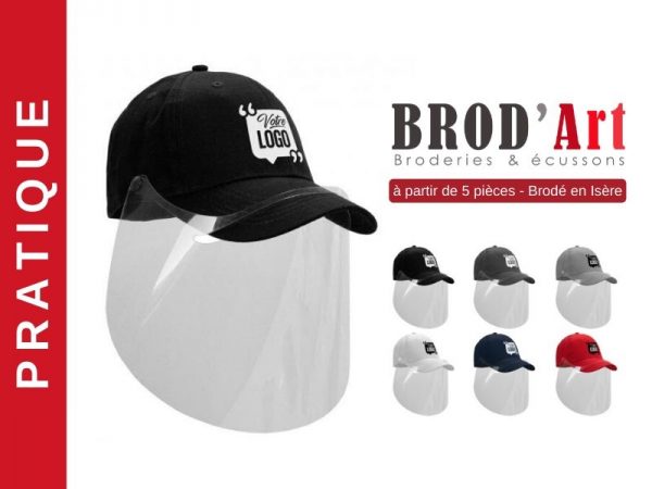 BROD-ART-Casquette-avec-visière-de-protection personnalisable
