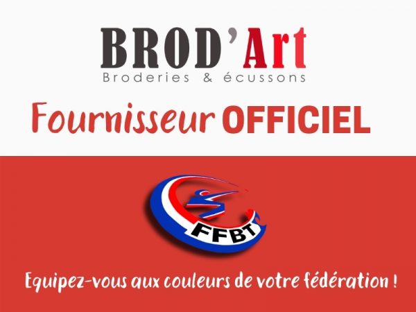 Actu-Brod’Art fournisseur officiel de la FFBT