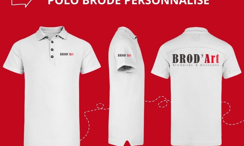 BROD'ART-polo personnalisé brodé-polo brodé personnalisé-polo personnalisé haut de gamme