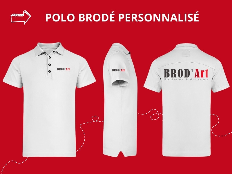 BROD'ART-polo personnalisé brodé-polo brodé personnalisé-polo personnalisé haut de gamme