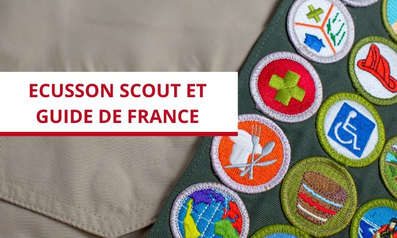ecusson scout et guide de france-ecusson chemise scout-Brodart actualité