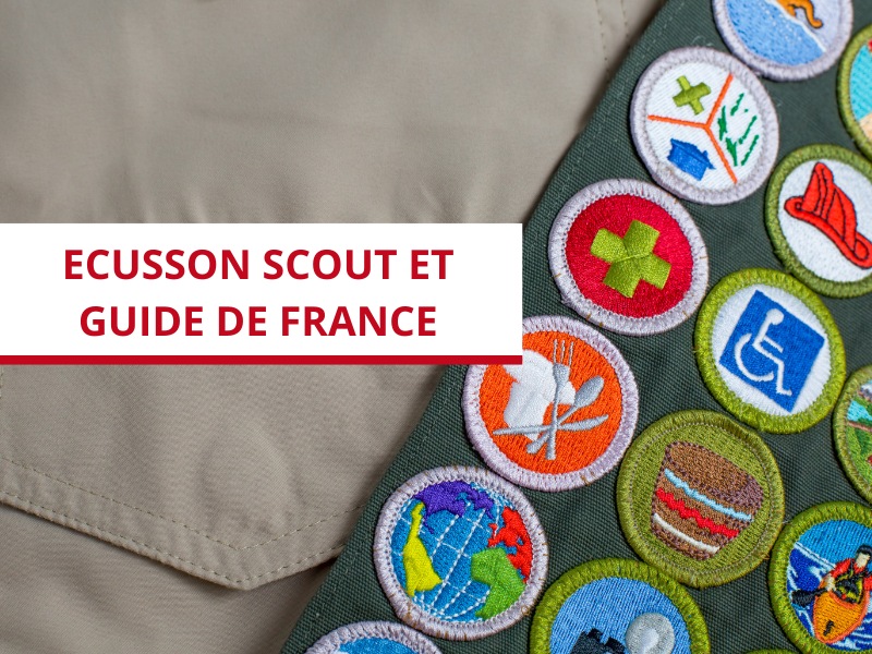 ecusson scout et guide de france-ecusson chemise scout-Brodart actualité